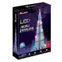 3D puzzle Burdzs Kalifa LED világítással (136 db-os)