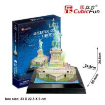3D puzzle Szabadság szobor LED világítással (37 db-os)