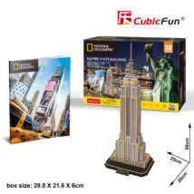3D puzzle Empire State Building Nat. Geo. Fotóalbummal (66 db-os)