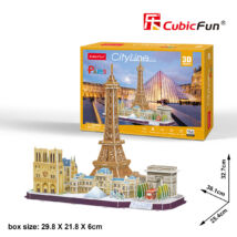 3D puzzle City Line Párizs (114 db-os)