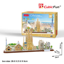 3D puzzle City Line Barcelona (186 db-os)