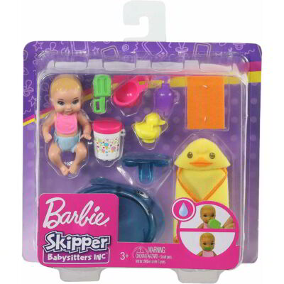 Barbie bébiszitter kisbaba kiegészítőkkel (GHV84)